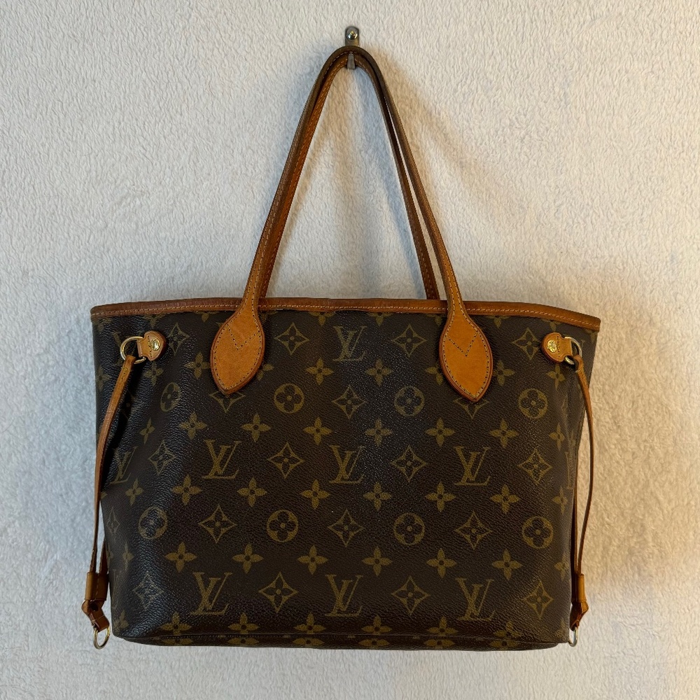 Authentic Louis Vuitton Neverfull Brown Canvas Monogram Tote Bag